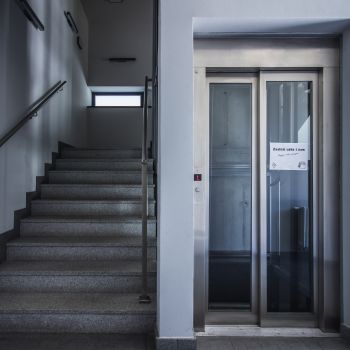 Facade, stairs, window sills, floors, external passageways made of granite